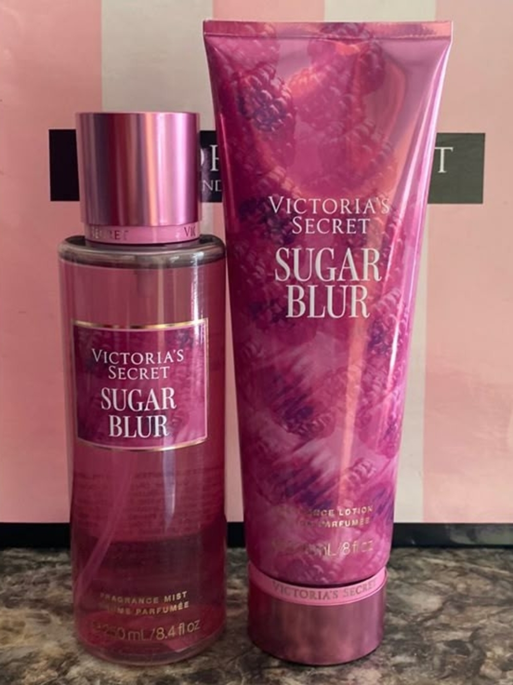 Victoria's Secret Sugar Blur Fragrance Mist & Lotion Set